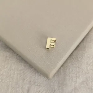 Pingente Letra F banhado ouro 18k