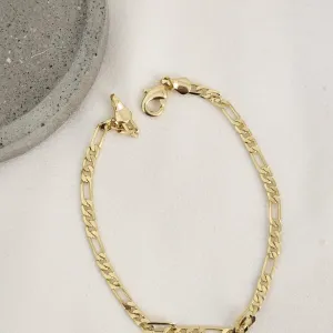 Pulseira elos grosso banhado ouro 18k