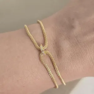 Pulseira Corrente Delicada com Zircônia